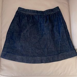 J. Crew denim mini skirt with pockets